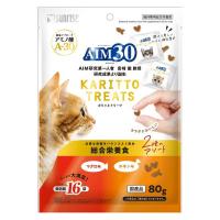AIM30 カリッとトリーツ 2種のアソート 総合栄養食 マグロ＆チキン 国産 80g 1袋 マルカン 猫用 おやつ | LOHACO by アスクル