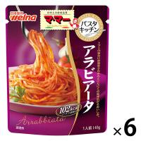 マ・マー　パスタキッチン　アラビアータ　1人前・140g　1セット（6個）パスタソース　日清製粉ウェルナ | LOHACO by アスクル