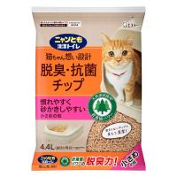 ニャンとも清潔トイレ チップ 猫砂 脱臭・抗菌チップ 小さめの粒 大容量 4.4L 1袋 花王 | LOHACO by アスクル