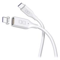 マグネットシリコンケーブル（ストレート端子　ＣｔｏＣ　1ｍ　ホワイト） | LOHACO by アスクル