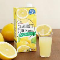 【紙パック】果汁100% 濃縮還元 グレープフルーツジュース 1L 1箱（6本入） | LOHACO by アスクル