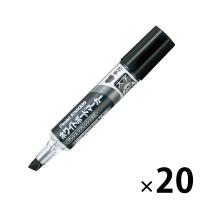 ホワイトボードマーカー ノックル 太字平芯 黒 2箱（10本入×2） ぺんてる | LOHACO by アスクル