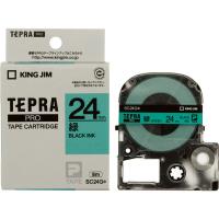 テプラ TEPRA PROテープ スタンダード 幅24mm 緑ラベル(黒文字) SC24G 1個 キングジム | LOHACO by アスクル