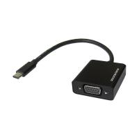 Vodaview　USB (TypeC)→VGA（RGB）変換アダプタ　約0.15m　ブラック　VV-USCVGA-B-DO | LOHACO by アスクル
