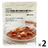 無印良品 素材を生かした ごろごろ野菜と豚ひき肉の大盛りカレー 300g（1人前） 1セット（2袋） 良品計画 | LOHACO by アスクル