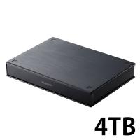 HDD 外付け 4TB ポータブル 2.5インチ テレビ USB接続 ブラック ELP-PTV040UBK エレコム 1個 | LOHACO by アスクル