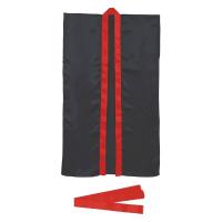 アーテック サテンロングハッピ 黒（赤襟） Jサイズ （ハチマキ付） 14427 1個 | LOHACO by アスクル