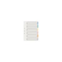 コクヨ カラー仕切カードPPファイル用A4縦2穴6山見出 シキーP40 1セット（20組） | LOHACO by アスクル