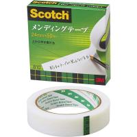 スコッチ メンディングテープ 大巻 3インチ 巻芯経76mm 詰替用 幅24mm×長さ50m 1巻 スリーエム 810-3-24 | LOHACO by アスクル