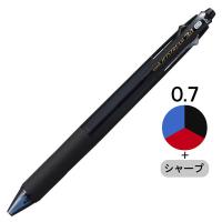三菱鉛筆(uni) ジェットストリーム多機能ボールペン 3色+シャープ 0.7mm MSXE4-600-07 透明ブラック軸 1本 | LOHACO by アスクル