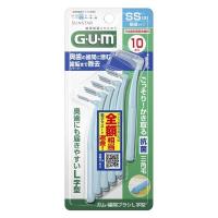 【日本歯科医師会推奨】 GUM（ガム）歯間ブラシ L字型 抗菌 サイズ SS（2）極細タイプ 1個（10本入） サンスター | LOHACO by アスクル