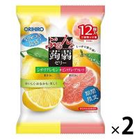 ぷるんと蒟蒻ゼリーパウチ シチリアレモン+ピンクグレープフルーツ 2個 オリヒロ | LOHACO by アスクル