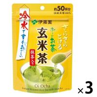 【粉末・インスタント】伊藤園 さらさらとける おーいお茶 抹茶入り玄米茶 1セット（40g×3袋） | LOHACO by アスクル