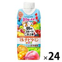 カゴメ 朝のフルーツこれ一本 マルチビタミン 330ml 1セット（24本） | LOHACO by アスクル