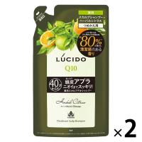 LUCIDO（ルシード）薬用 スカルプデオシャンプー ハーバルシトラスの香り 詰め替え 380ml 2個 メンズ 加齢臭対策 マンダム（医薬部外品） | LOHACO by アスクル