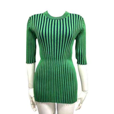 marimekko - 【中古】marimekko マリメッコ トップス レディース Merirosvo Virtaama knitted top 52243592933 グリーン ＬサイズS23＿s-0339-r23 marimekko 【中古】marimekko マリメッコ トップス レディース