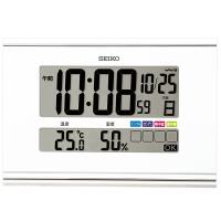 SEIKO フルオートカレンダー/温湿度表示機能付き 快適環境NAVI 掛置き兼用デジタル電波時計 SQ445W | 時計と雑貨のお店 Re-NET