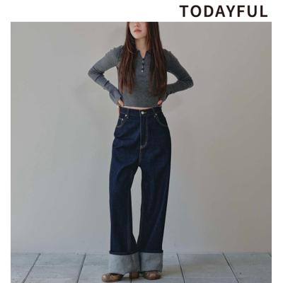 最終価格todayful グレー デニム 25 01cd.jpg