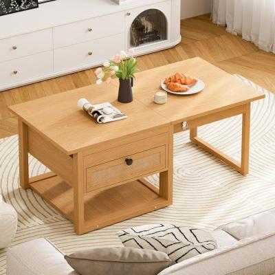 美品⭐︎ライトベージュ 木製 ローテーブル モル ローテーブル WALNUT(サイズオーダー可)(W90~140×D50~90×H30cm