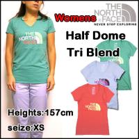 ノースフェイス レディース Tシャツ Vネック Half Dome TRI BLEND THE NORTH FACE 