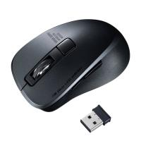 静音 ワイヤレス ブルー LED マウス 5ボタン ブラック PC | REBIAS Yahoo!店