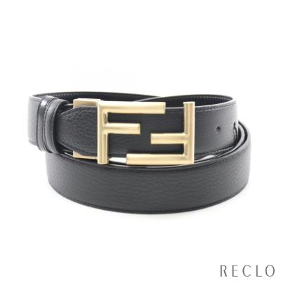 新品 未使用 FENDI タグ付き ベルト レザー 黒 メンズ フェンディ フェンディ メンズ ベルト FENDI ブランド リバーシブル FF