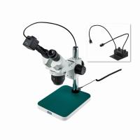 HOZAN ホーザン 実体顕微鏡 倍率:カメラ・6.5~52×、顕微鏡・10×、20× 作動距離:カメラ・84mm、顕微鏡・84mm L-KIT613 代引不可 | リコメン堂