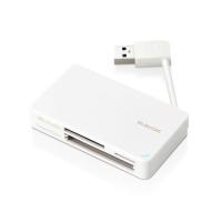 エレコム USB3.0対応メモリカードリーダー/ケーブル収納型タイプ MR3-K303WH 代引不可 | リコメン堂