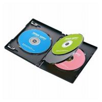 サンワサプライ DVDトールケース 4枚収納・3枚セット・ブラック DVD-TN4-03BKN 代引不可 | リコメン堂