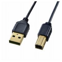 サンワサプライ 極細USBケーブル USB2.0 A-Bタイプ 1.5m ブラック KU20-SL15BKK 代引不可 | リコメン堂