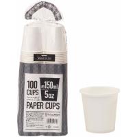 ペーパーカップ 5オンス 100個入 C-15100AW 厨房消耗品 紙コップ 代引不可 | リコメン堂