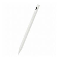 タッチペン 充電式 スタイラスペン 極細 ペン先 2mm マグネット付 iPad ホワイト P-TPACSTAP02WH 代引不可 メール便（ネコポス） | リコメン堂