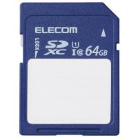 エレコム ELECOM SDカード SDXC 64GB Class10 UHS-I U1 80MB/s ラベル SDカードケース付き MF-FS064GU11C 代引不可 | リコメン堂