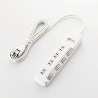 ELECOM エレコム 個別スイッチ付 省エネタップ T-E5A-2430WH 代引不可 | リコメン堂