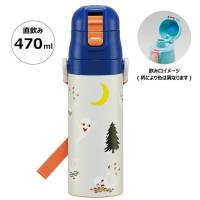 スケーター 水筒 キッズ 直飲み 470ml ステンレスボトル ステンボトル ダイレクト めがねうさぎ SDC4 キャラクター かわいい 可愛い Skater | リコメン堂