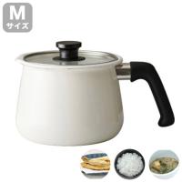 和平フレイズ rinto リント IH対応 ホーローマルチポットM アイボリー MB-2160 ポット 鍋 ミルクポット おしゃれ かわいい ケトル やかん 片手鍋 | リコメン堂