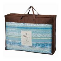 ウール混肌ふとん 羊毛50% ウールミックス ブルー WLM51505B/RO ギフト プレゼント 代引不可 | リコメン堂