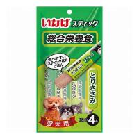 12個セット いなば スティック 総合栄養食 とりささみ 15g×4本 x12 | リコメン堂