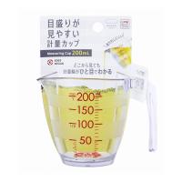 マーナ 日本製 目盛りが見やすい計量カップ200ml CL 200ml クリア K649CL 計量 量り カップ 目盛り グッドデザイン賞受賞 GOOD DESIGN MARNA | リコメン堂