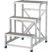 アルインコ 作業台 天板縞板タイプ 3段 CSBC396S はしご・脚立・作業用踏台 | リコメン堂