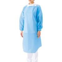 サラヤ プラスチックガウン 袖つき 12枚ブルーＸＬ 51061 保護具・保護服 | リコメン堂