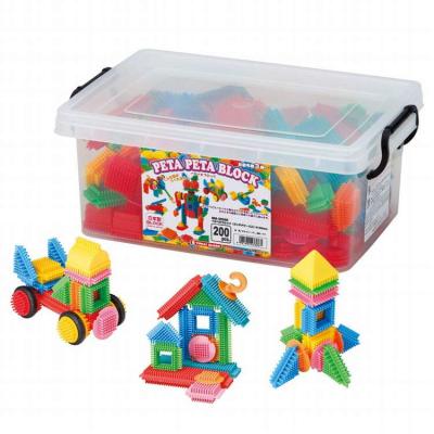 ペタペタブロック　Peta Peta blcck 知育玩具　おもちゃ　日本製 楽天市場】知育玩具のシルバーバック【ペタペタブロック 35ピース