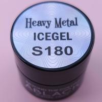 アイスジェル ICEGEL ABLACK ヘビーメタルジェル 3g S180 シルバー ICEGEL icegel あいすじぇる HEAVY METAL GEL メタリック | コスメ&ドラッグNY