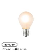 白熱球 (E17型) E17/40W ミニ電球 フロスト | おしゃれ照明 おしゃれ家具 リーチオンライン