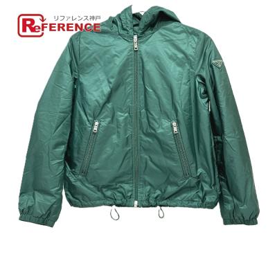 PRADA ジップアップジャケット ネイビー/ホワイト Navy Light denim zipper jacket | PRADA