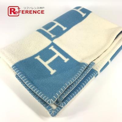 HERMES-PARIS Hロゴブランケット HERMES-PARIS Hロゴブランケット