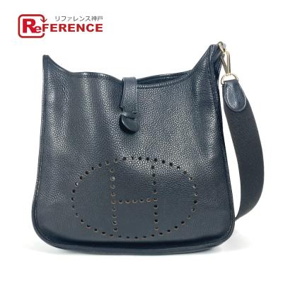 Hロゴ Hパンチング ショルダーバッグ ショルダー2本付き 高級革