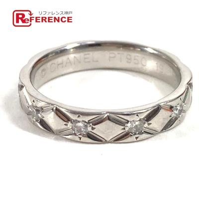 CHANEL シルバー シャネル マトラッセ リング スモール #50 楽天市場