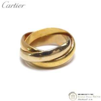 Cartier　ゴールド　 3連リング カルティエ☆指輪 三連リング ホワイト イエロー ピンクゴールド