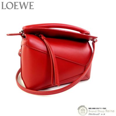 ロエベ LOEWE PUZZLE レッド ハンドバッグ / ショルダーも レッド（赤）系 LOEWE PUZZLE(ロエベ パズル) バッグ・カバン